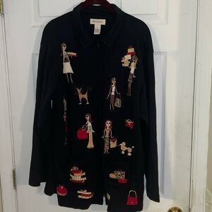 Béchamel Shopping Purse Black Cardigan L